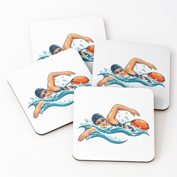 Item preview, Cold Water Swimmer With Tow Float designed and sold by Philippa Shop.