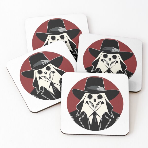 Item preview, Stylized Plague Doctor on Red Circle designed and sold by For-Cat Studio.