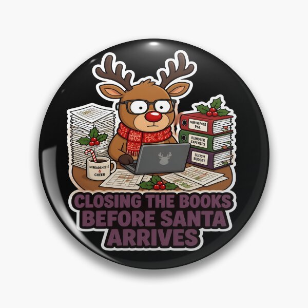 Item preview, Closing The Books Before Santa Arrives Funny Accountant Christmas designed and sold by PozivoPlus.