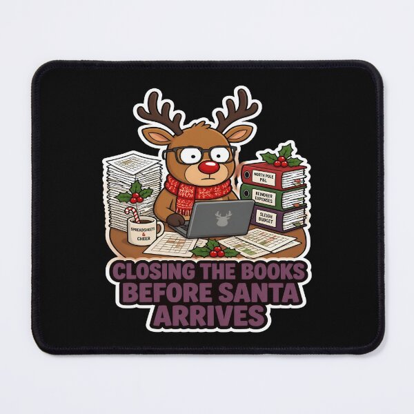 Item preview, Closing The Books Before Santa Arrives Funny Accountant Christmas designed and sold by PozivoPlus.