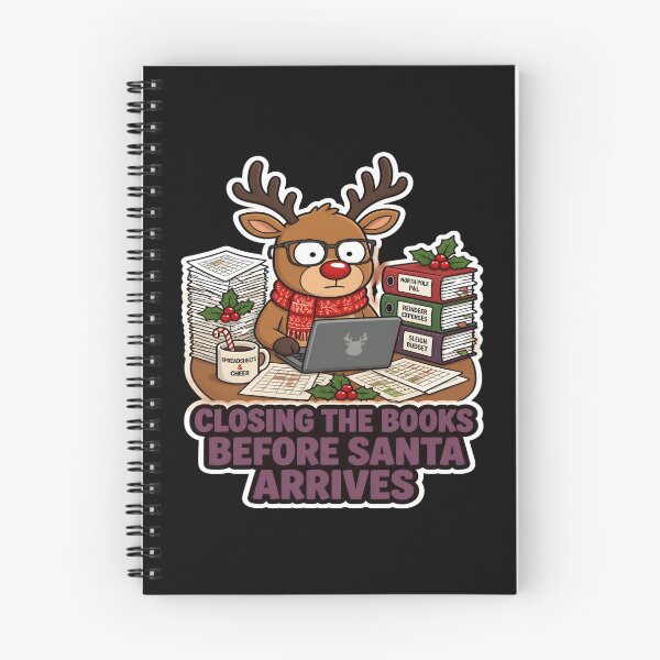 Item preview, Closing The Books Before Santa Arrives Funny Accountant Christmas designed and sold by PozivoPlus.