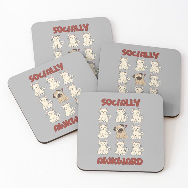 Item preview, Socially Awkward Pug designed and sold by loobsart.