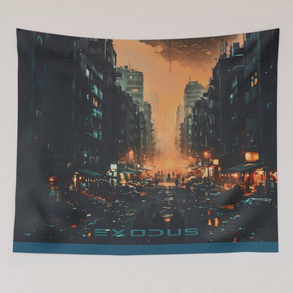 Item preview, EXODUS: Alien Mothership Over a Dystopian City designed and sold by Vintage Poster Gallery.