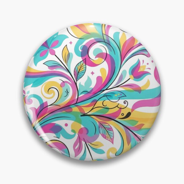 Item preview, Botanical Fantasy - Asymmetrical Pop Porteño Fileteado designed and sold by Esencia Argentina.