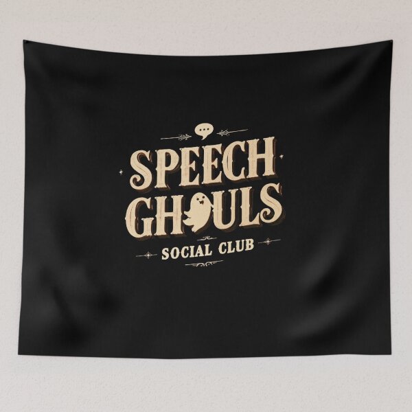 Item preview, Speech Ghouls – Funny Halloween Speech Therapy Ghost Design designed and sold by DyzioSupply.