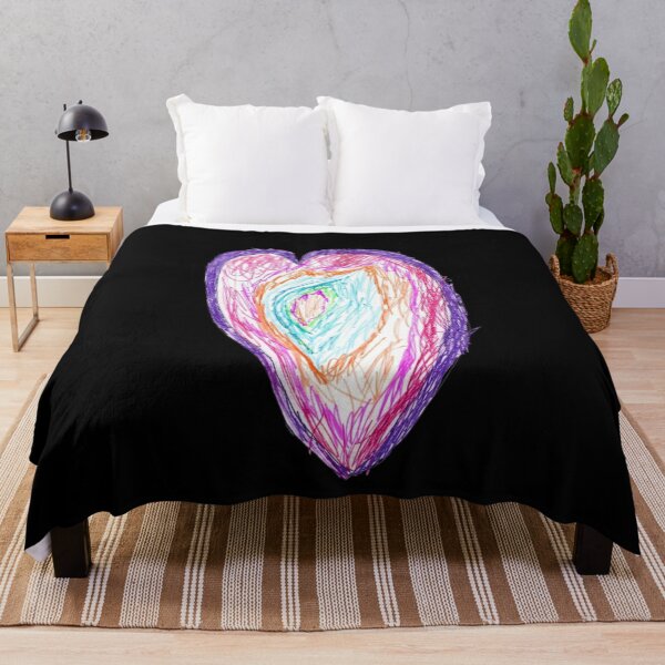 Item preview, Maya's Colorful Heart Drawing – Cute Kids Art Streetwear & Gift designed and sold by Scribe2Vibe.