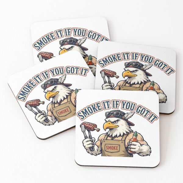 Item preview, Smoke It If You Got It Eagle | Funny BBQ Pitmaster Eagle Mascot designed and sold by Robert Lucio.