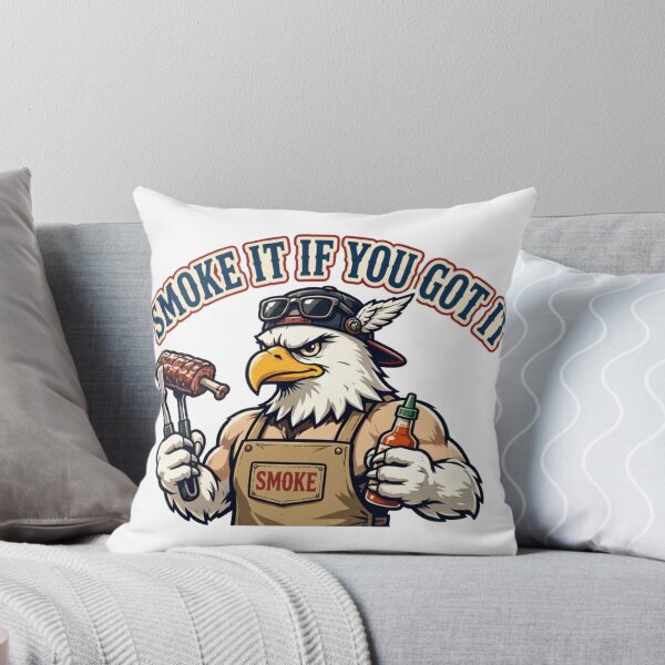 Item preview, Smoke It If You Got It Eagle | Funny BBQ Pitmaster Eagle Mascot designed and sold by Robert Lucio.