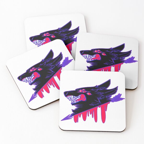Item preview, Woof Neon Shadow Wolf designed and sold by IrradiatedGoat.