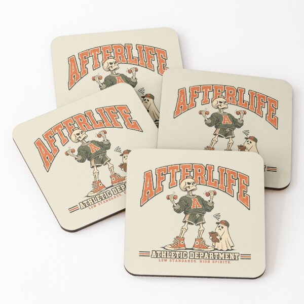 Item preview, Afterlife Athletic Department – Skeleton Gym Humor designed and sold by AwesomeBeyondLimits.