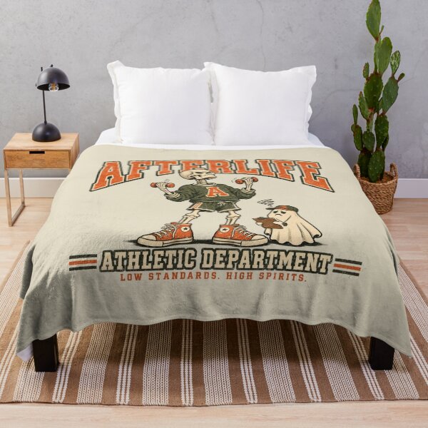 Item preview, Afterlife Athletic Department – Skeleton Gym Humor designed and sold by AwesomeBeyondLimits.