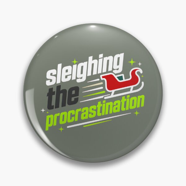 Item preview, Sarcastic Santa Xmas Sleighing The Procrastination Funny Gen Z Meme designed and sold by DoceVaga.