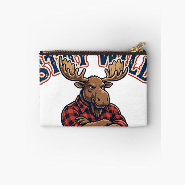 Item preview, Stay Wild Moose | Funny Flannel Moose American Mascot designed and sold by Robert Lucio.