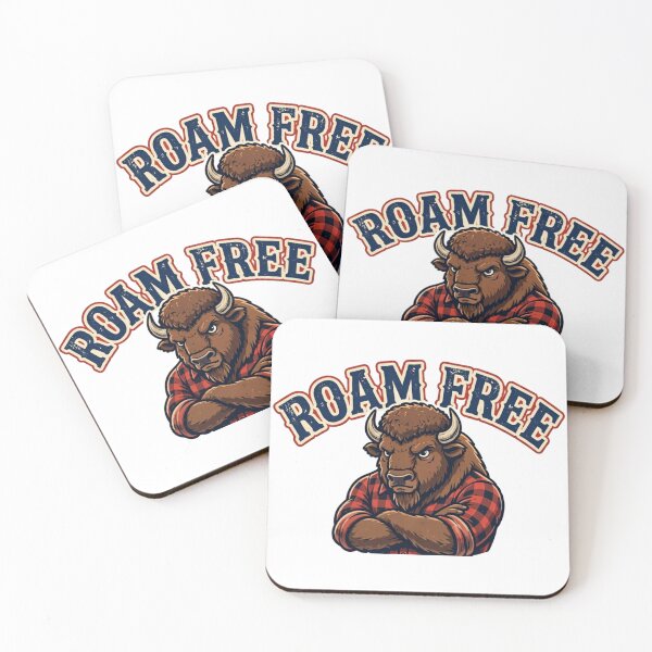 Item preview, Roam Free Bison | American Buffalo in Flannel Mascot designed and sold by Robert Lucio.