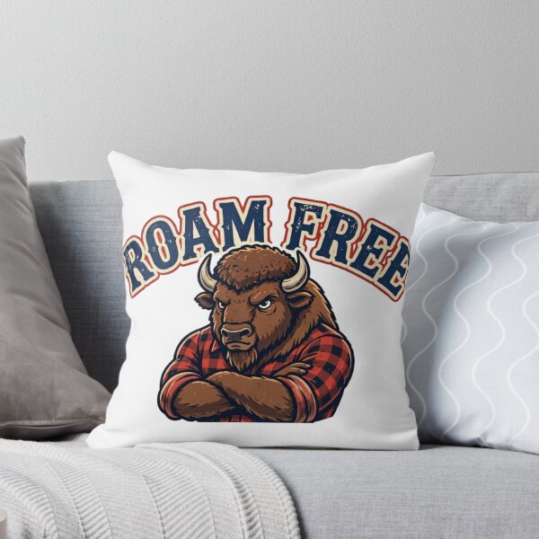 Item preview, Roam Free Bison | American Buffalo in Flannel Mascot designed and sold by Robert Lucio.