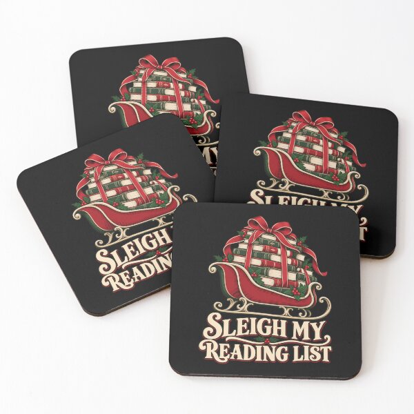 Item preview, Christmas Reader - Sleigh My Reading List designed and sold by Good Mood Foundry.