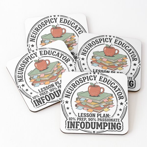Item preview, Neurospicy Educator Lesson Plan Infodumping Funny ADHD Teacher Sticker designed and sold by Osmose-Studio.