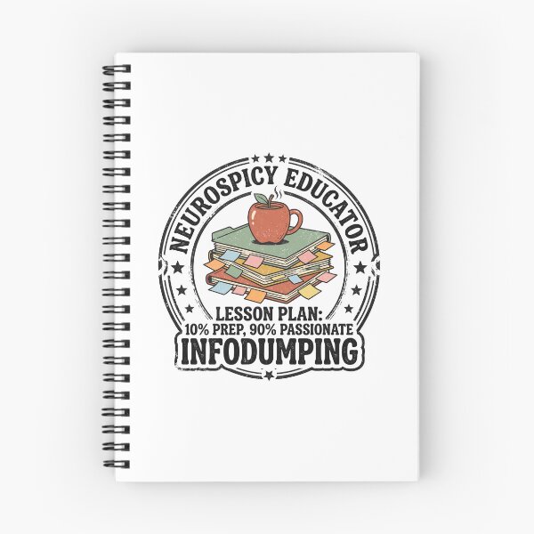 Item preview, Neurospicy Educator Lesson Plan Infodumping Funny ADHD Teacher Sticker designed and sold by Osmose-Studio.