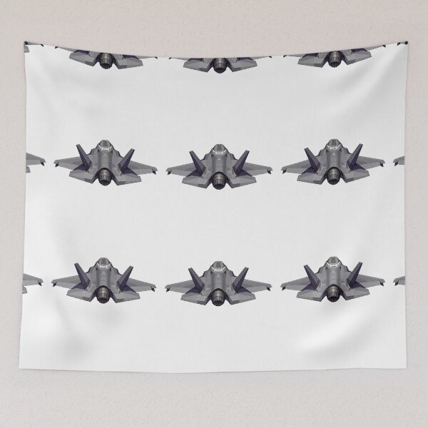 Item preview, Stealth Fighter Jet Rear View Exhaust Nozzle Gray Aircraft Angular Wings designed and sold by IRON WINGS /USAF.