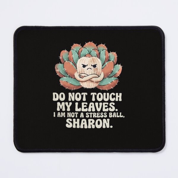 Item preview, Angry Succulent Do Not Touch My Leaves Art designed and sold by LayercraftArt.