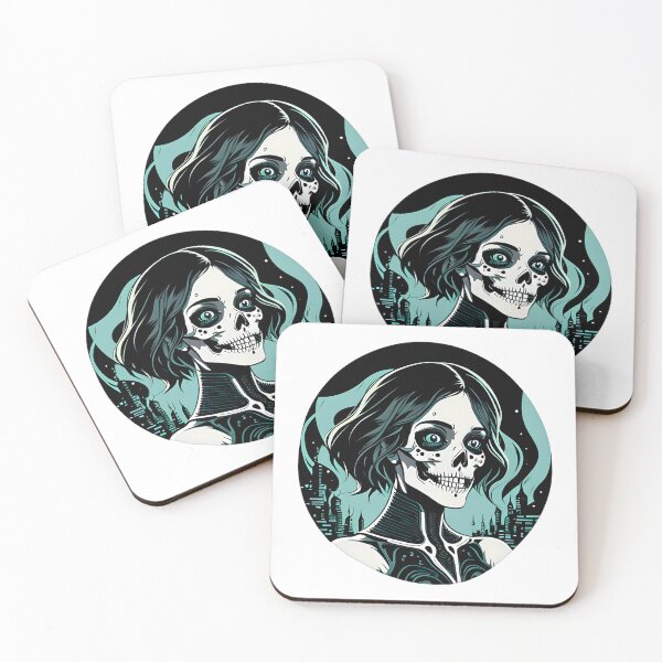 Item preview, Stylized Female Skeleton Dark Hair designed and sold by For-Cat Studio.