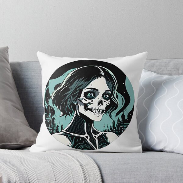 Item preview, Stylized Female Skeleton Dark Hair designed and sold by For-Cat Studio.