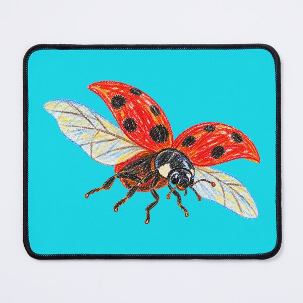 Item preview, Red ladybug in flight designed and sold by JOANNASKAH.