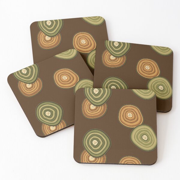Item preview, Agate Design In Harvest Gold, A Autumn Crystal Slice Pattern designed and sold by cute-animals99.
