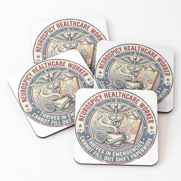 Item preview, Neurospicy Healthcare Worker ADHD Nurse Emergency Hyperfocus Sticker designed and sold by Osmose-Studio.