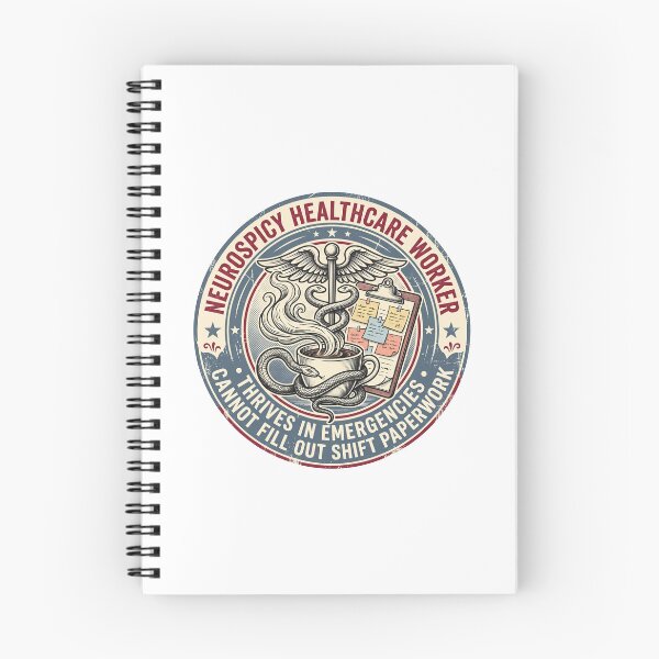Item preview, Neurospicy Healthcare Worker ADHD Nurse Emergency Hyperfocus Sticker designed and sold by Osmose-Studio.