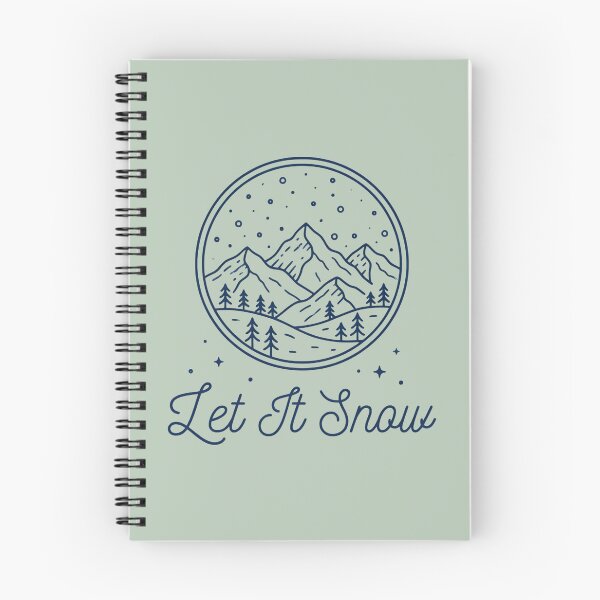 Item preview, Let It Snow Winter Mountain Landscape & Pine Trees Line Art Graphic designed and sold by PACS0011.