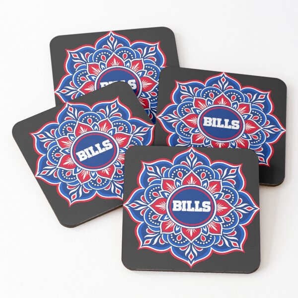 Item preview, Bills Mandala Floral Circle Red Blue White Detailed Pattern Team Style designed and sold by Pliable.