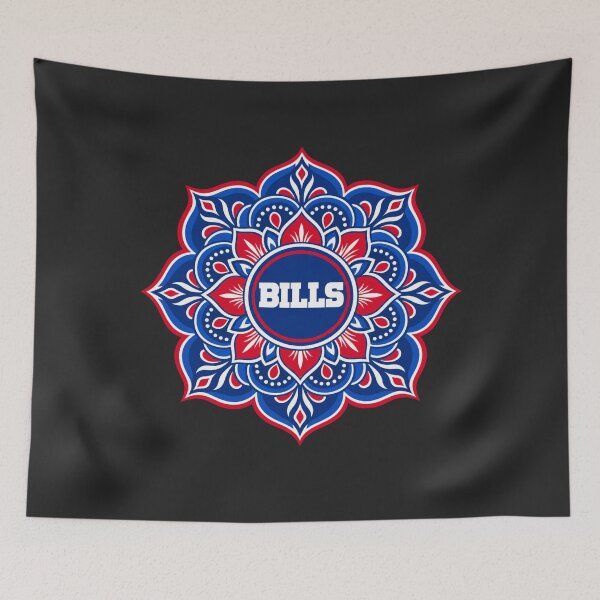 Item preview, Bills Mandala Floral Circle Red Blue White Detailed Pattern Team Style designed and sold by Pliable.