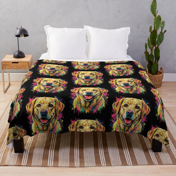 Item preview, Colorful Yellow Labrador Retriever Dog designed and sold by csforest.