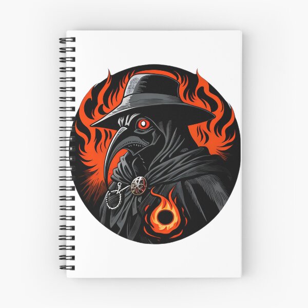 Item preview, Flaming Plague Doctor in Black Cloak designed and sold by For-Cat Studio.