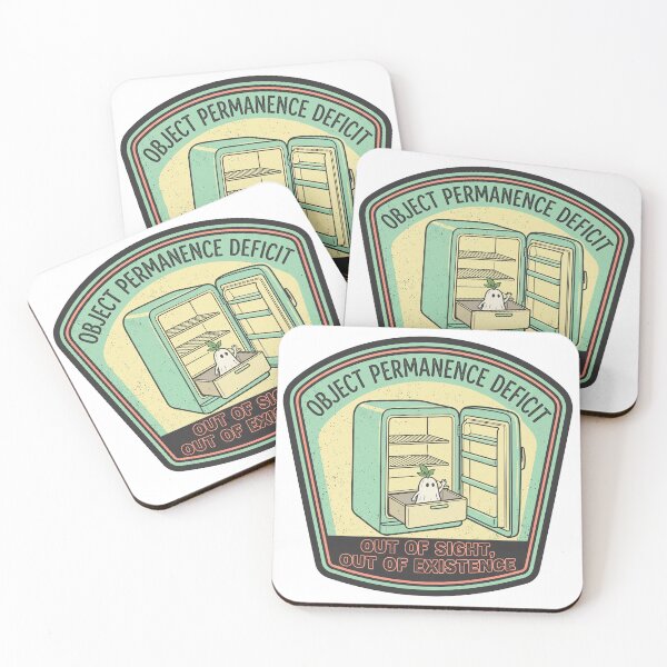 Item preview, Object Permanence Deficit Out Of Sight Out Of Existence ADHD Sticker designed and sold by Osmose-Studio.