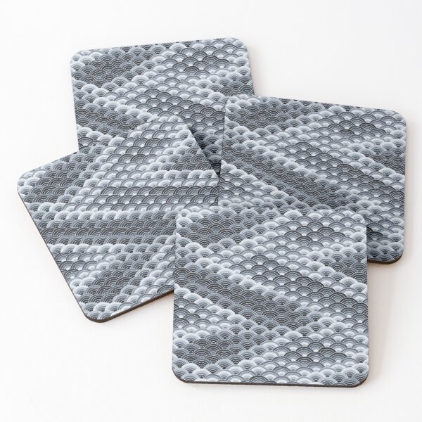 Item preview, Scales Seamless Pattern - Blue Grey Painted Scale In A Calm Palette designed and sold by cute-animals99.