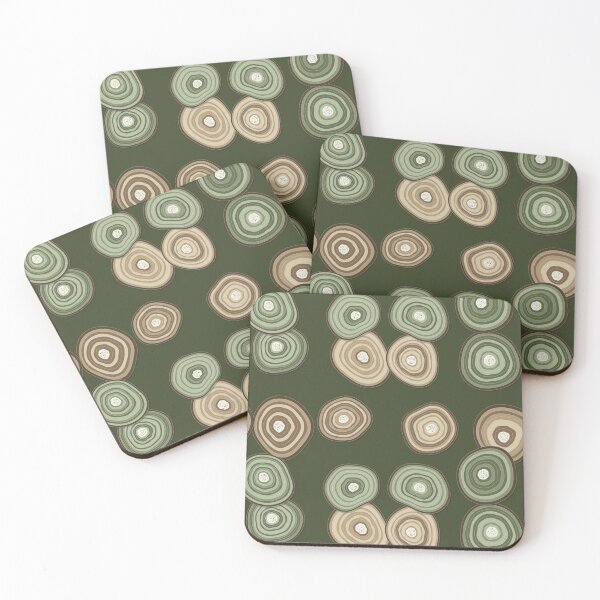 Item preview, Agate Repeat Pattern - Muted Taupe Crystal Slice designed and sold by cute-animals99.