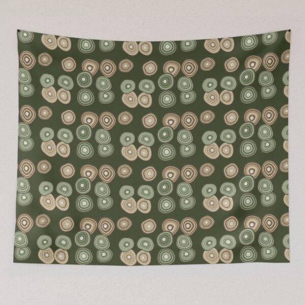Item preview, Agate Repeat Pattern - Muted Taupe Crystal Slice designed and sold by cute-animals99.