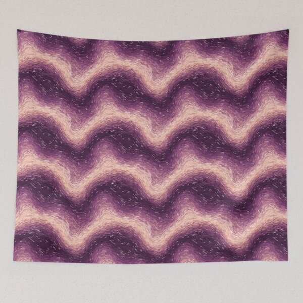 Item preview, Waves Seamless Pattern - Peach Painted Wave In A Romantic Palette designed and sold by cute-animals99.