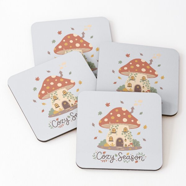 Item preview, Cozy Season Mushroom House Cottagecore Autumn Leaves Graphic designed and sold by PACS0011.
