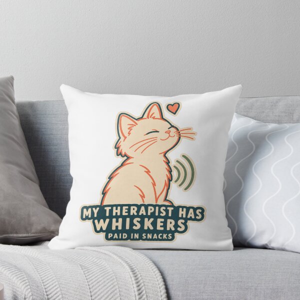 Item preview, My Therapist Has Whiskers Funny Cat Lover designed and sold by OrientKes.