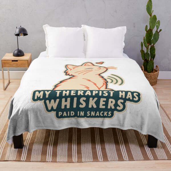 Item preview, My Therapist Has Whiskers Funny Cat Lover designed and sold by OrientKes.