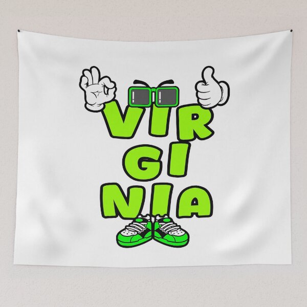 Item preview, VIRGINIA Graffiti Retro Lettering designed and sold by NFTWords.