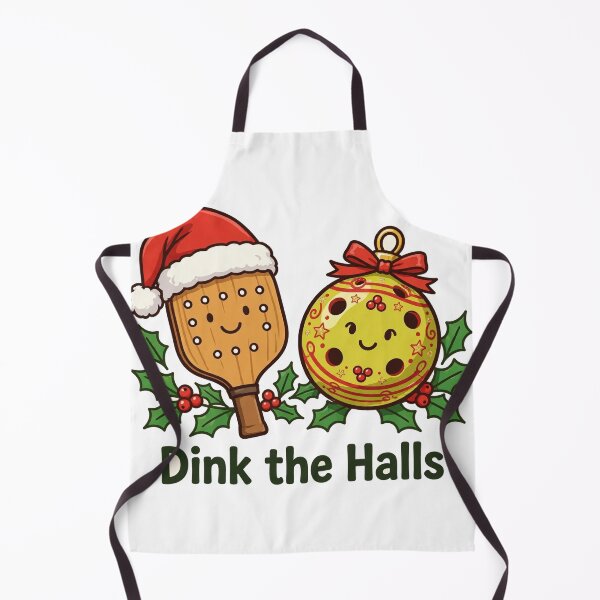 Item preview, Dink the Halls – Funny Pickleball Christmas Paddle designed and sold by CozyCornerDesigns.