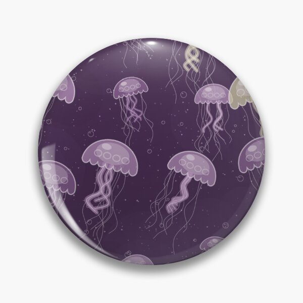 Item preview, Jellyfish Pattern In Mauve - Soft Medusa Design designed and sold by cute-animals99.
