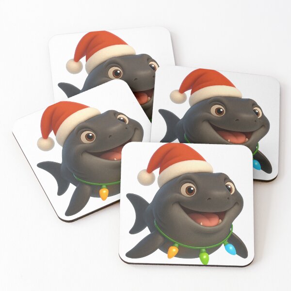 Item preview, Cheerful Kitefin Shark Christmas designed and sold by Sillytoe.