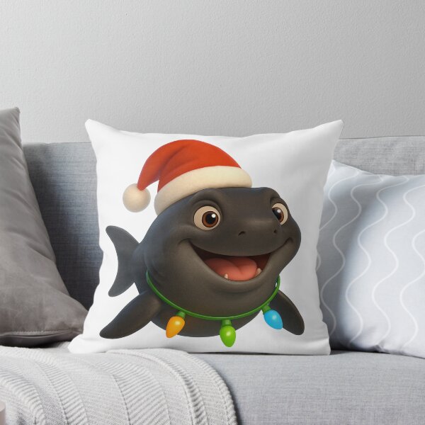 Item preview, Cheerful Kitefin Shark Christmas designed and sold by Sillytoe.