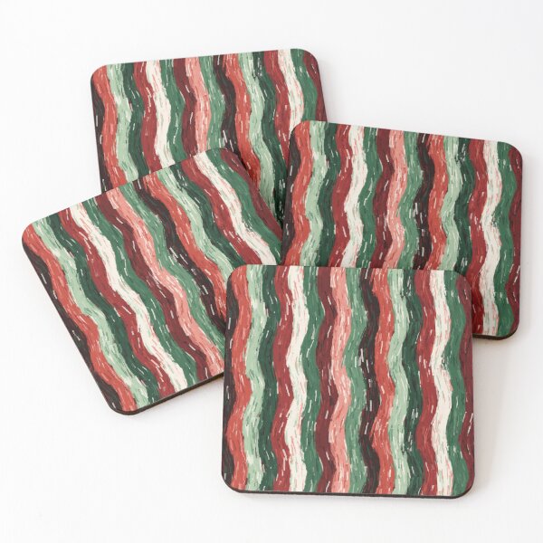 Item preview, Brush Stripes Pattern In Pine Green - Scandi Brush Stripe Design designed and sold by cute-animals99.