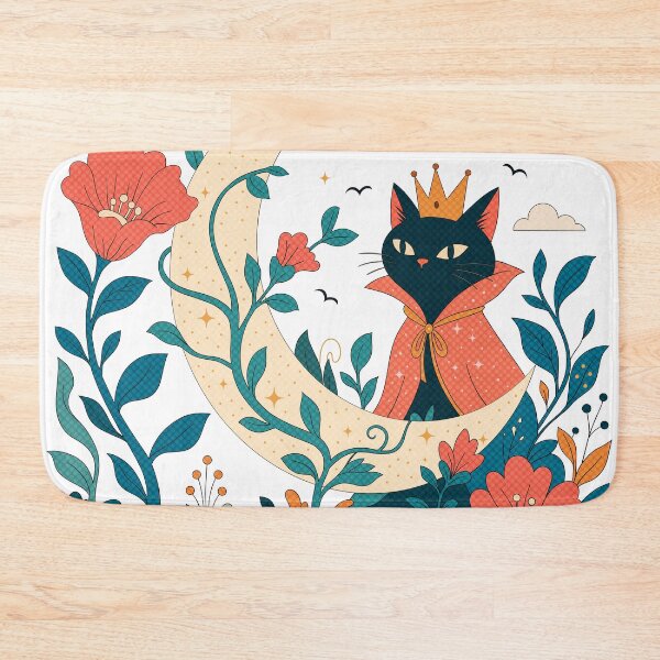 Item preview, Midnight Monarch Black Cat Moon Garden designed and sold by Seven Originals.
